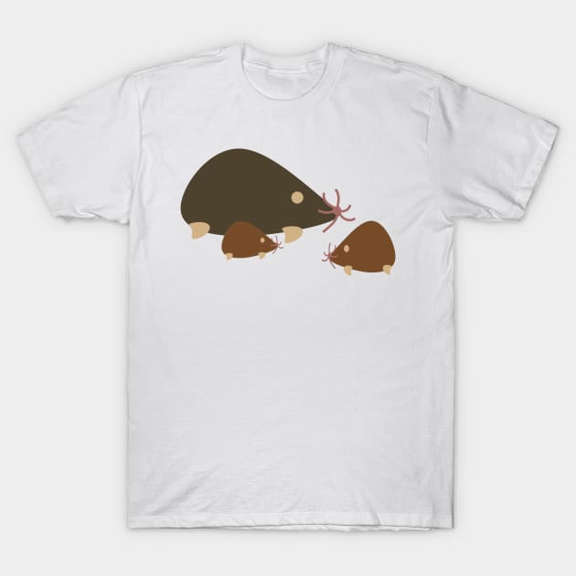 Cute Moles T-Shirt by emadamsinc